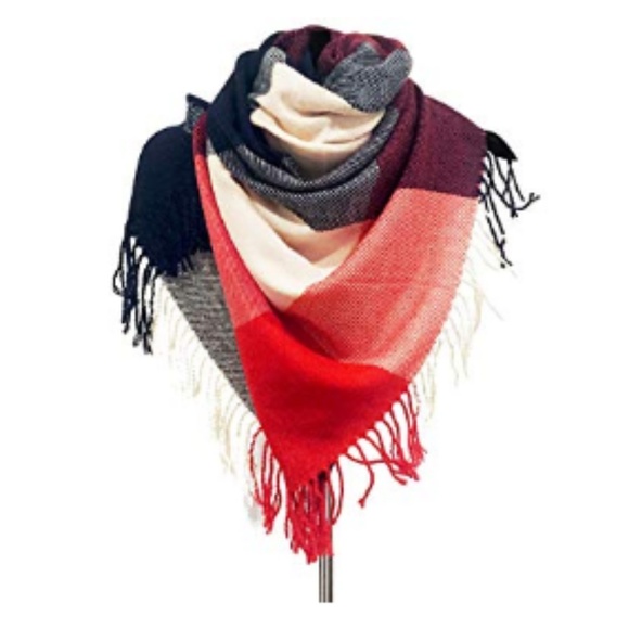 Unisex Grid Scarf - Picture 2 of 6